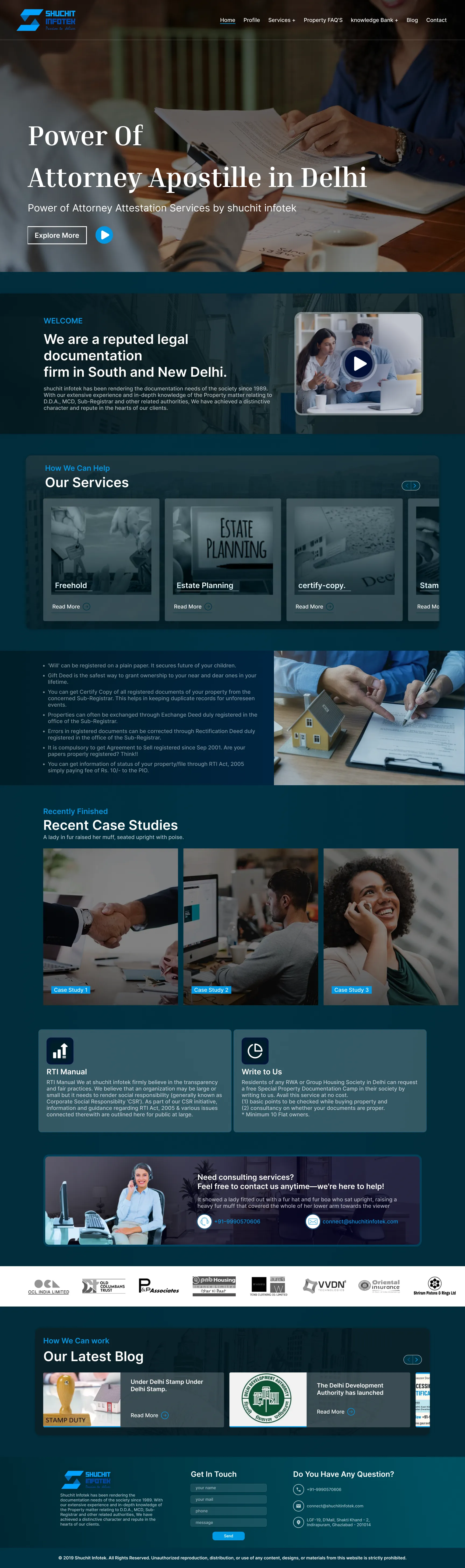 Corporate business custom website design examples Delhi NCR